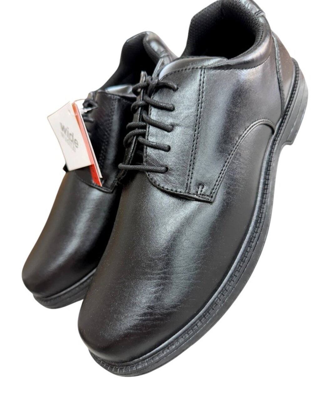 Deer Stags Men's SZ 10WW Slip Resistant Black Wide Width Oxford Shoes NWT